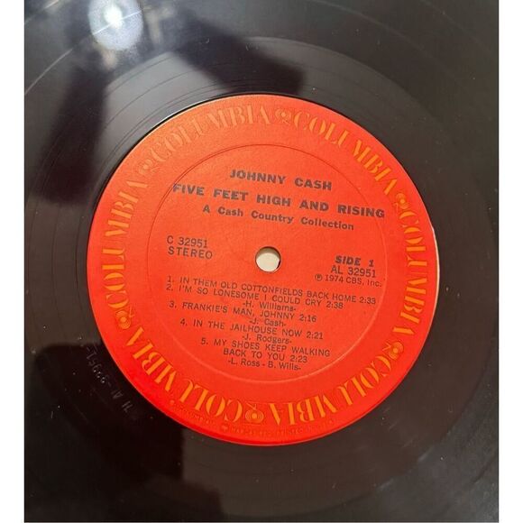 Columbia House Johnny Cash "Five Feet High And Rising - Radio station Promo 1974 - Picture 6 of 11